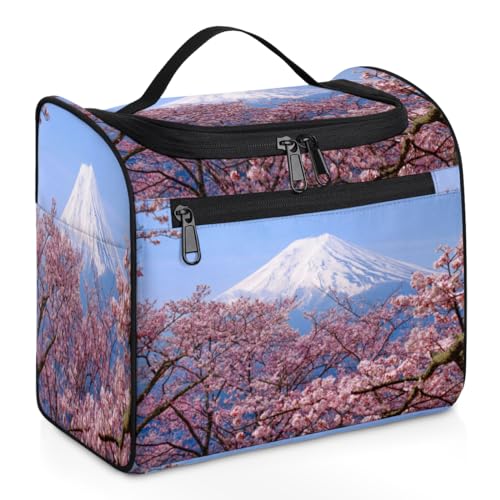 Spring Japan Mt Fuji Reise-Make-up-Tasche für Damen, Herren, Mädchen, Jungen, Japan, 11,2 l, Kulturbeutel, Kulturbeutel, zum Aufhängen, Kosmetik-Organizer, Duschtasche, farbe, 11.2L, Taschen-Organizer von TropicalLife