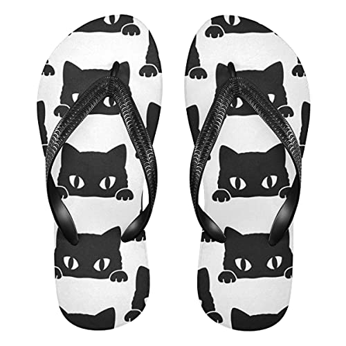 Tier Katze Muster Damen Flip Flops Unisex Erwachsene Flip Flops Zehensteg Flip Flop Größe XS Sommer Sandale für Herren, mehrfarbig, 33/34 EU von TropicalLife