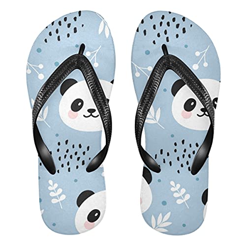 Tier Panda Kopf Muster Damen Flip Flops Unisex Erwachsene Flip Flops Zehensteg Flip Flop Größe XS Sommer Sandale für Herren, - mehrfarbig - Größe: 36.5/39 EU von TropicalLife