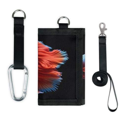 TropicalLife Animal Betta Fish Wallet Slim Small Pocket Money Organizer Bag Lightweight Portable Change Purse von TropicalLife