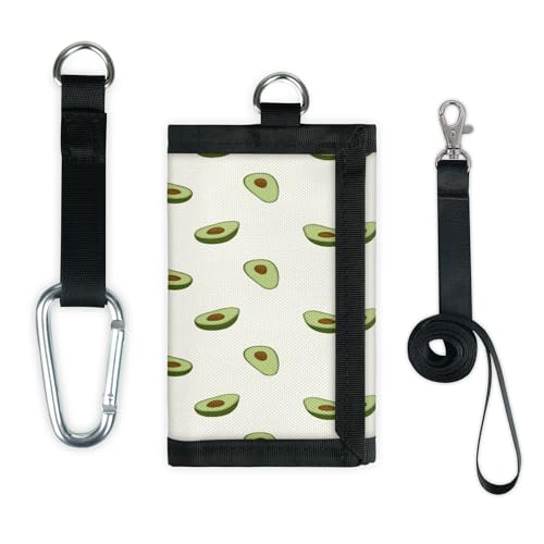 TropicalLife Avocado Pattern Wallet Slim Small Pocket Money Organizer Bag Avocado Lightweight Portable Change Purse von TropicalLife
