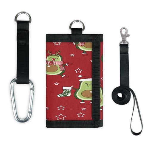 TropicalLife Avocado Weihnachten Süße Geldbörse Slim Kleine Tasche Geld Organizer Tasche Avocado Leicht Tragbar Kleingeld Geldbörse von TropicalLife