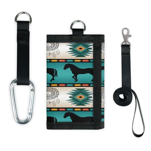 TropicalLife Boho Traumfänger Pferd Geldbörse Slim Kleine Tasche Geld Organizer Tasche Leicht Tragbar Kleingeld Geldbörse TropicalLife Boho Traumfänger Pferd Geldbörse Slim Kleine Tasche Geld Organizer Tasche Leicht Tragbar Kleingeld Geldbörse von TropicalLife
