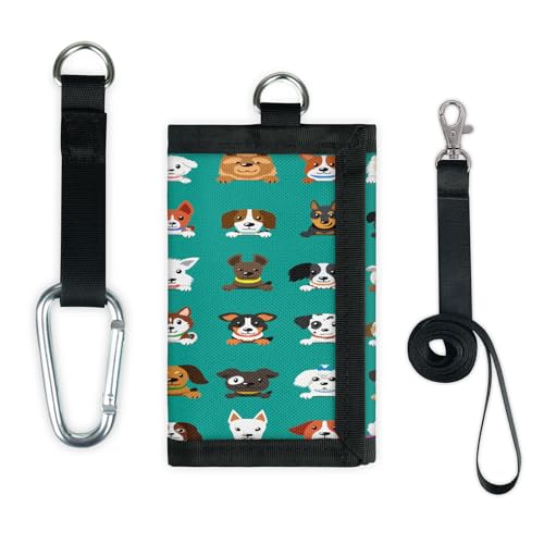 TropicalLife Cartoon Hund Geldbörse Slim Kleine Tasche Geld Organizer Tasche Lustiger Hund Leicht Tragbar Kleingeld Geldbörse von TropicalLife