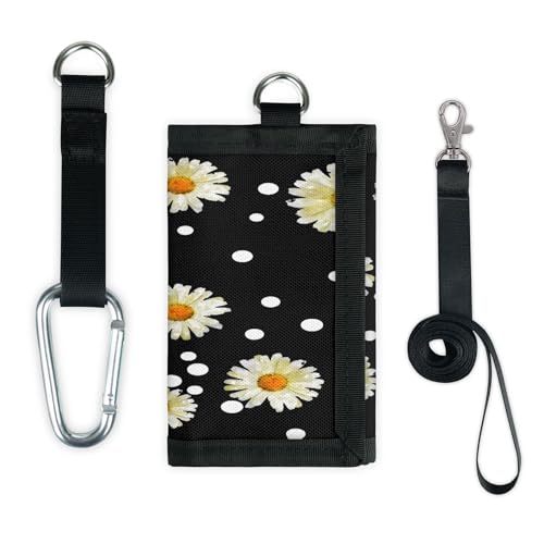 TropicalLife Daisy Polka Dots Wallet Slim Small Pocket Money Organizer Bag Daisy Lightweight Portable Change Purse TropicalLife Daisy Polka Dots Wallet Slim Small Pocket Money Organizer Bag Daisy Lightweight Portable Change Purse von TropicalLife
