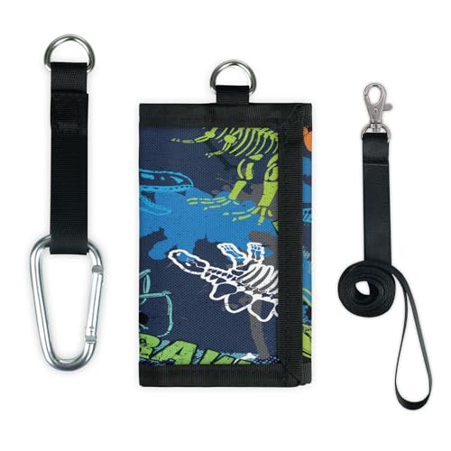 TropicalLife Dino-Geldbörse, schmal, klein, Geldbeutel, Dinosaurier, Dino, leicht, tragbar, Kleingeldbörse von TropicalLife