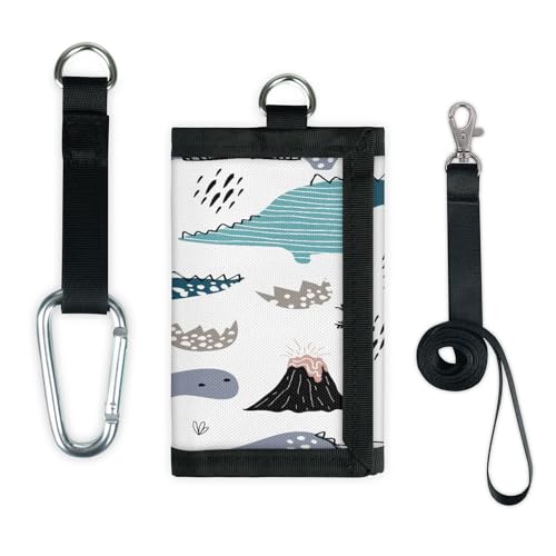 TropicalLife Dinosaurier-Geldbörse, schmal, klein, Geldbeutel, Dinosaurier, niedliche Tiere, leicht, tragbar, Kleingeldbörse von TropicalLife