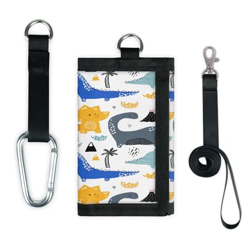 TropicalLife Dinosaurier-Geldbörse, schmal, klein, Geldbeutel, Farbe, niedlicher Dinosaurier, leicht, tragbar, Kleingeldbörse von TropicalLife