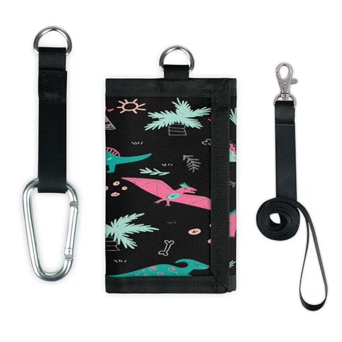 TropicalLife Dinosaurier-Geldbörse, schmal, klein, Geldbeutel, lustiger Dinosaurier, leicht, tragbar, Kleingeldbörse von TropicalLife