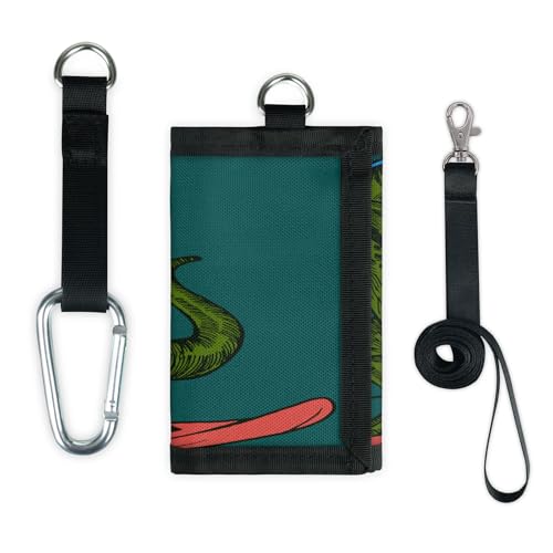 TropicalLife Dinosaurier-Geldbörse, schmal, klein, Geldbeutel, niedliches Tier, leicht, tragbar, Kleingeldbörse von TropicalLife