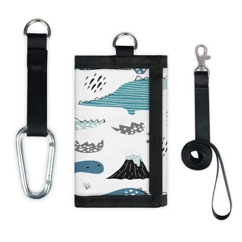 TropicalLife Dinosaurier-Geldbörse, schmal, klein, Geldorganizer, Tasche, Dinosaurier-Cutes, leicht, tragbar, Kleingeldbörse von TropicalLife