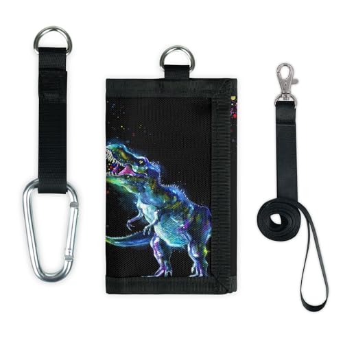 TropicalLife Dinosaurier-Geldbörse, schmal, klein, Geldorganizer, Tasche, Tierwelt, leicht, tragbar, Kleingeldbörse von TropicalLife