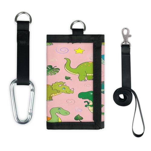 TropicalLife Dinosaurier-Kawaii-Geldbörse, schmal, klein, Geldbeutel, niedlicher Dinosaurier, leicht, tragbar, Kleingeldbörse von TropicalLife