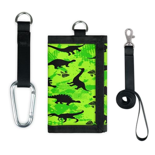 TropicalLife Dinosaurier-Muster, niedliche Geldbörse, schmal, klein, Geldbeutel, Dinosaurier, leicht, tragbar, Kleingeldbörse von TropicalLife