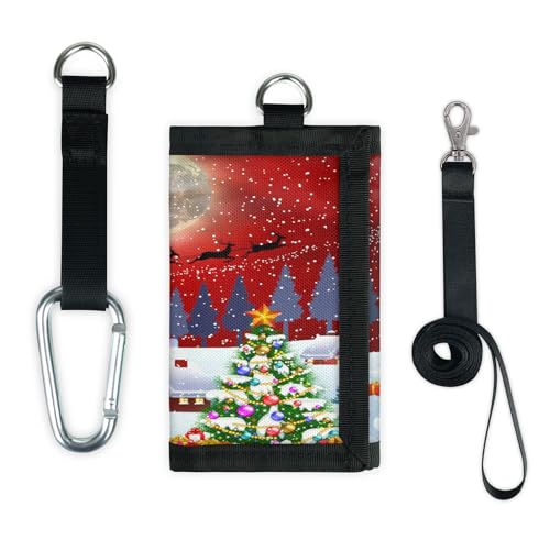 TropicalLife Geldbörse für Weihnachten, schmal, klein, Geldbeutel, Weihnachtsmotiv, leicht, tragbar, Kleingeldbörse von TropicalLife