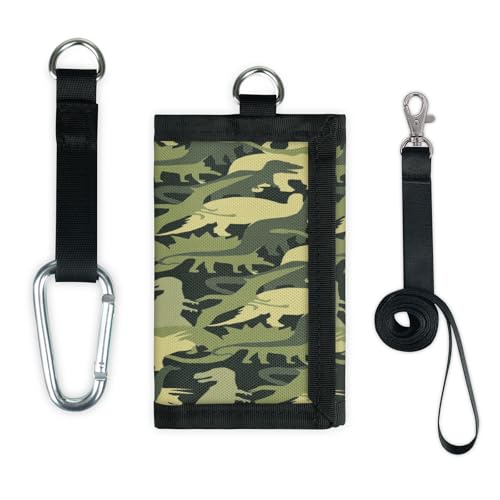 TropicalLife Geldbörse mit Dinosaurier-Design, schmal, klein, Geldbeutel, Dinosaurier, leicht, tragbar, Kleingeldbörse von TropicalLife