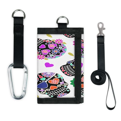 TropicalLife Geldbörse mit Totenkopf-Motiv, dünn, klein, leicht, tragbar, Kleingeldbörse TropicalLife Geldbörse mit Totenkopf-Motiv, dünn, klein, leicht, tragbar, Kleingeldbörse von TropicalLife