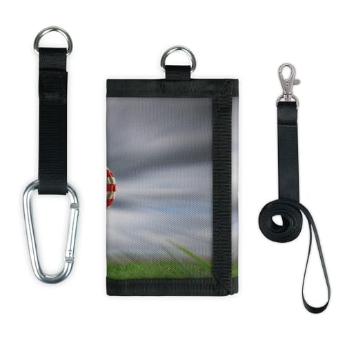 TropicalLife Golf-Geldbörse mit amerikanischer Flagge, schmal, klein, Geldbeutel, Golfball, leicht, tragbar, Kleingeldbörse von TropicalLife