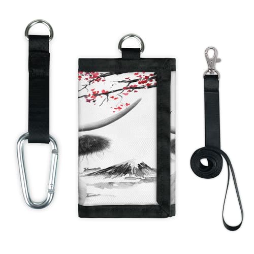 TropicalLife Japan Painting Yak Kuh Geldbörse Slim Small Pocket Geld Organizer Tasche Leicht Tragbar Kleingeld Geldbörse von TropicalLife