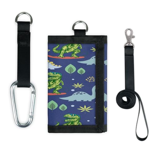 TropicalLife Lustige Tier-Dinosaurier-Geldbörse, schmal, klein, Geldbeutel, leicht, tragbar, Kleingeldbörse von TropicalLife