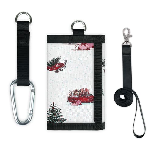 TropicalLife Merry Christma Geldbörse, schmal, klein, für den Winter, Weihnachten, leicht, tragbar, Kleingeldbörse von TropicalLife
