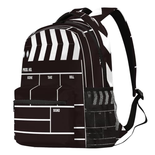 TropicalLife Movie Clapboard Black Backpack for Men Women 21L, Movie Backpack Backpack School Bookbag for Kids Girls Boys Travel Casual Laptop Bag Daypack, farbig, 21 L TropicalLife Movie Clapboard Black Backpack for Men Women 21L, Movie Backpack Backpack School Bookbag for Kids Girls Boys Travel Casual Laptop Bag Daypack, farbig, 21 L von TropicalLife