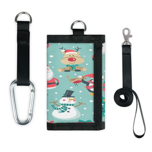 TropicalLife Niedliche Weihnachts-Geldbörse mit Tiermotiv, schmal, klein, leicht, tragbar, Kleingeldbörse von TropicalLife