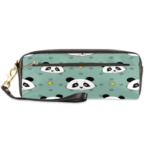 TropicalLife Panda-Federmäppchen, PU-Leder, Stifttasche für Kinder, Mädchen, Jungen, Männer, Frauen, Tier-Panda-Bleistifttasche, Reißverschluss, Schreibwaren, Kosmetik, Make-up-Taschen, farbe, von TropicalLife