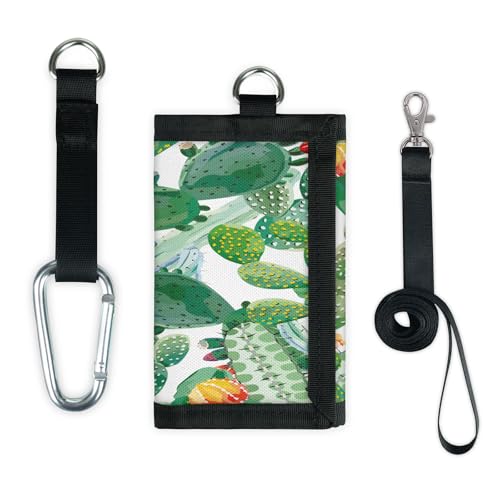 TropicalLife Sommerkaktusblumen-Geldbörse, schmal, klein, Geldbeutel, leicht, tragbar, Kleingeldbörse von TropicalLife