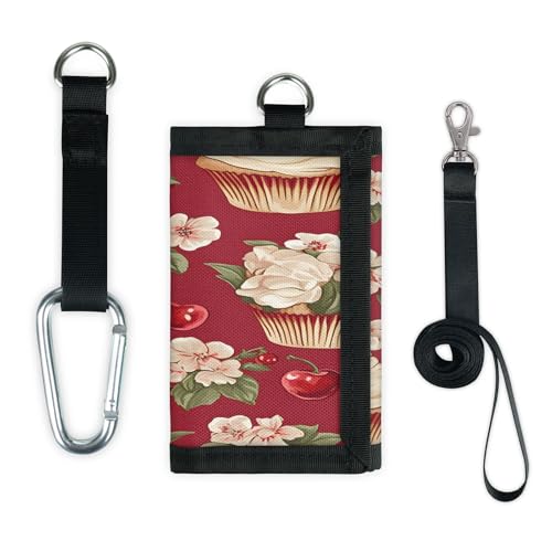 TropicalLife Süße Blume Kirsche Kuchen Geldbörse Slim Kleine Tasche Geld Organizer Tasche Leicht Tragbar Kleingeld Geldbörse TropicalLife Süße Blume Kirsche Kuchen Geldbörse Slim Kleine Tasche Geld Organizer Tasche Leicht Tragbar Kleingeld Geldbörse von TropicalLife