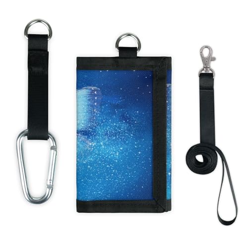 TropicalLife Universum Galaxy Sterne Schmetterling Geldbörse Slim Small Pocket Geld Organizer Tasche Leicht Tragbar Kleingeld Geldbörse von TropicalLife