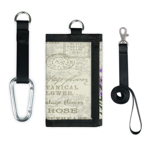 TropicalLife Vintage Lavender Wallet Slim Small Pocket Money Organizer Bag Retro Lavender Lightweight Portable Change Purse TropicalLife Vintage Lavender Wallet Slim Small Pocket Money Organizer Bag Retro Lavender Lightweight Portable Change Purse von TropicalLife