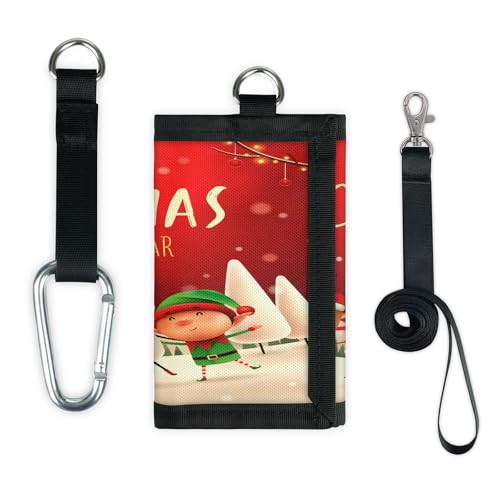 TropicalLife Weihnachten Geldbörse Slim Kleine Tasche Geld Organizer Tasche Weihnachten Weihnachtsmann Schneemann Leicht Tragbar Kleingeld Geldbörse von TropicalLife