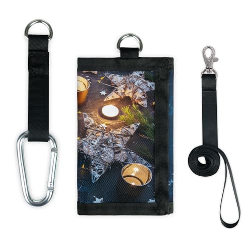 TropicalLife Weihnachten Geldbörse Slim Kleine Tasche Geld Organizer Tasche Weihnachtsdruck Leicht Tragbar Kleingeld Geldbörse von TropicalLife