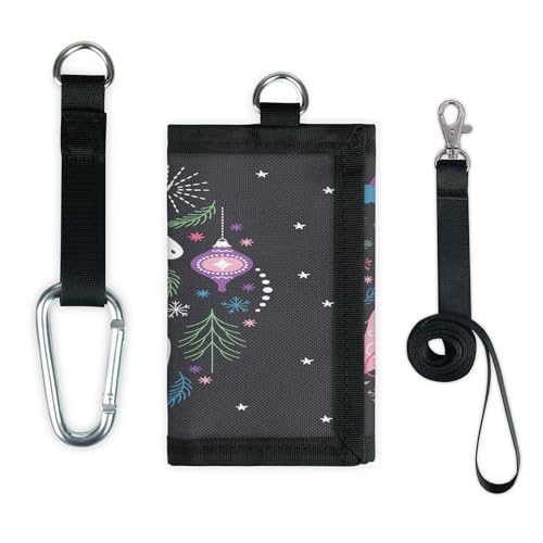 TropicalLife Weihnachts-Einhorn-Geldbörse, schmal, klein, Geldbeutel, niedliches Einhorn, leicht, tragbar, Kleingeldbörse von TropicalLife