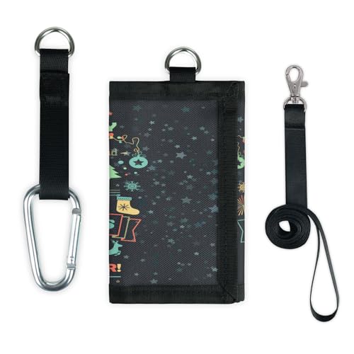 TropicalLife Weihnachts-Geldbörse, schmal, klein, Geldbeutel, Happy Christmas, leicht, tragbar, Kleingeldbörse von TropicalLife