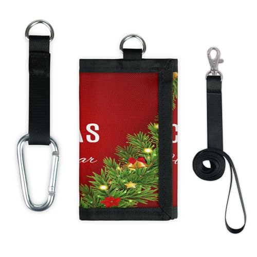TropicalLife Weihnachtsgeldbörse, schmal, klein, Geldbeutel, Frohe Weihnachten, leicht, tragbar, Kleingeldbörse von TropicalLife