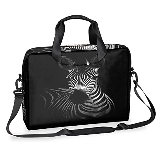 Zebra 13-16 Zoll Laptoptasche Tier Zebra Laptop Tasche Schultertasche Messenger Tragetasche Handtasche, multi, Einheitsgröße von TropicalLife