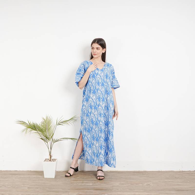 Kaftan Kleid, Kaftan, Kaftan, Handbedruckt, Elegant, Urlaubskleid, Abendkleid, Lockere Passform, Urlaub Kaftan Kleid, Kaftan, Kaftan, Handbedruckt, Elegant, Urlaubskleid, Abendkleid, Lockere Passform, Urlaub von TropisDesigns