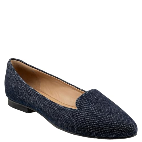 Trotters Damen Estee Flat Sandal, Blue Jean Textile, 41.5 EU Weit Trotters Damen Estee Flat Sandal, Blue Jean Textile, 41.5 EU Weit von Trotters