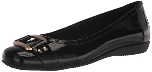 Trotters Damen Jewel Pumps, Schwarz Lack, 37.5 EU Weit von Trotters