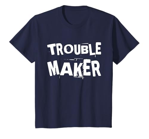 Süßes Troublemaker Trouble Maker T-Shirt für Jungen und Mädchen T-Shirt Süßes Troublemaker Trouble Maker T-Shirt für Jungen und Mädchen T-Shirt von Trouble Wear 100