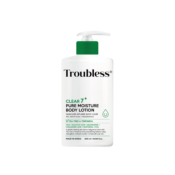 Troubless - Clear 7 Plus Pure Moisture Body Lotion - 500ml von Troubless