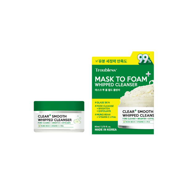 Troubless - Clear Plus Smooth Whipped Cleanser - 80ml von Troubless