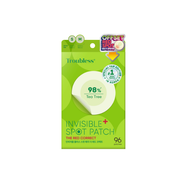 Troubless - Invisible Plus Spot Patch The Red Correct 96 patches - 96pcs von Troubless