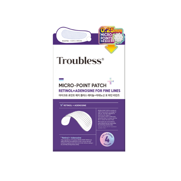 Troubless - Micro-Point Patch Plus Retinol & Adenosine For Fine Lines 4patches - 4pcs von Troubless