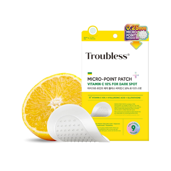 Troubless - Micro-Point Patch Plus Vitamin C 10% For Dark Spot - 9pcs von Troubless