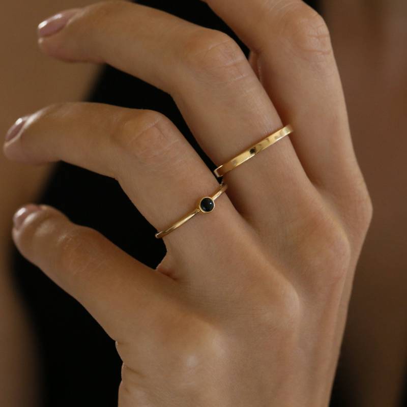 Dünne Zigarren Banderole in Gold Vermeil Über Sterling Silber von TroveCompany