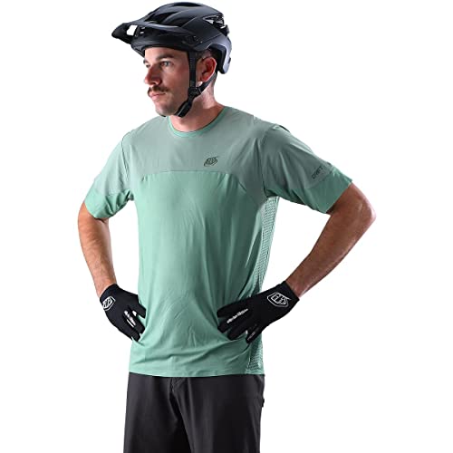 Troy Lee Designs Drift Solid Kurzarm Fahrrad Jersey (Light Green,L) von troy lee designs