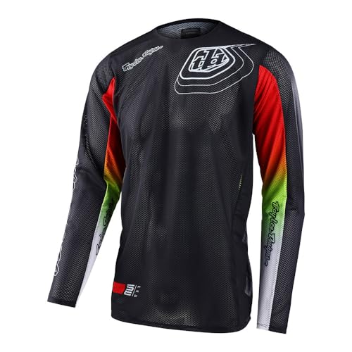Troy Lee Designs Herren Maglia Se Pro Air 2023 - Richter Motocross-Trikot, Nero/Fuoco, von Troy Lee Designs